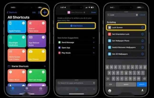 长阳苹果14锁屏维修店分享iPhone14升级iOS16.4后如何创建锁屏快捷方式 