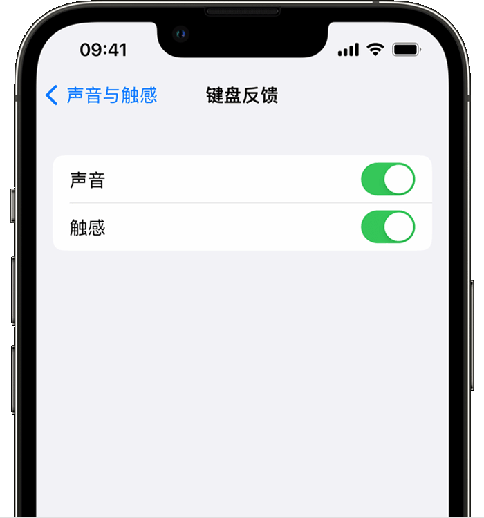 长阳苹果14维修分享iPhone 14 系列机型如何开启键盘声音或触感反馈 