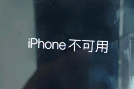 长阳苹果服务网点分享锁屏界面显示“iPhone 不可用”如何解决 