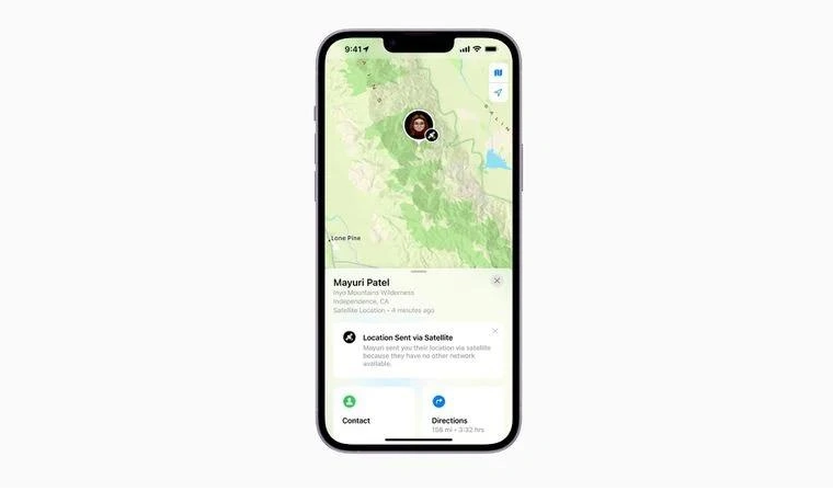 长阳苹果14维修分享iPhone14系列中 FindMy功能通过卫星分享位置方法教程 