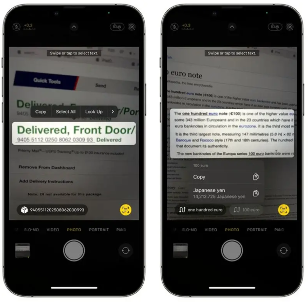 长阳苹果手机维修分享iOS16相机中的实时翻译功能怎么用 