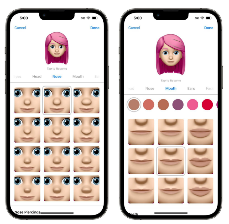 长阳苹果手机维修分享​iOS 16中的拟我表情有了哪些变化和升级 